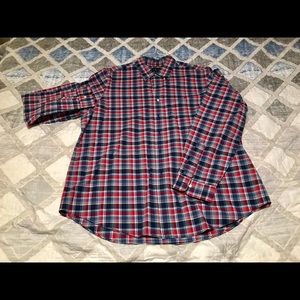 XL Plaid Blue, Red Ralph Lauren button-down shirt